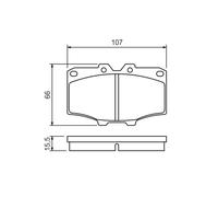 Set di pastiglie freno BOSCH 0 986 468 520, anteriore