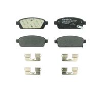 Bosch BP1357 - Pastiglie Freni Auto, Asse Posteriore - Qualità Bosch - Riduzione del Rumore e della Polvere - Certificazione ECE-R90 - Senza Rame - 1 Confezione da 4 Pastiglie - Con Accessori