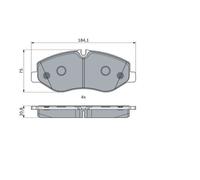Set di pastiglie freno BOSCH 0 986 494 914, anteriore