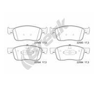 BRECK 22593 00 703 00 Kit pastiglie freni