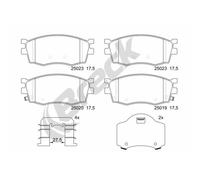 BRECK 25019 00 702 00 Kit pastiglie freni