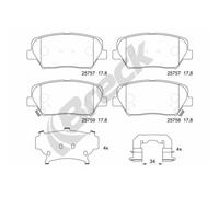 BRECK 25757 00 701 00 Kit pastiglie freni