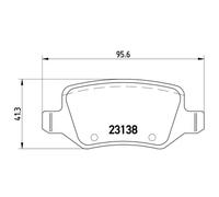 Set di pastiglie freno BREMBO P 50 090, posteriore