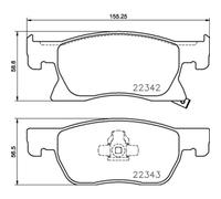 BREMBO P 59 092 Kit pastiglie freni