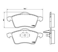 Brembo Kit Pastiglie Freno P85047
