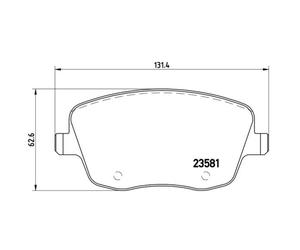 Set di pastiglie freno BREMBO Xtra P 85 057X, anteriore