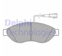Set di pastiglie freno DELPHI LP2498, anteriore