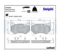 Set di pastiglie freno DELPHI LP3529, anteriore
