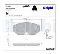 Kit pastiglie freno, Freno a disco LP3543 DELPHI per VW