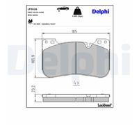 Delphi Set di pastiglie freno LP3626 anteriore