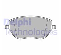 Set di pastiglie freno DELPHI LP3644, anteriore