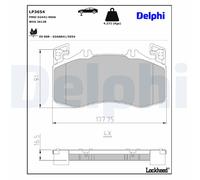 DELPHI LP3654 Kit pastiglie freni