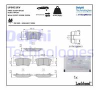 Set di pastiglie freno DELPHI LP5021EV