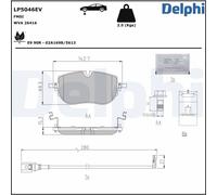 Set di pastiglie freno DELPHI LP5046EV