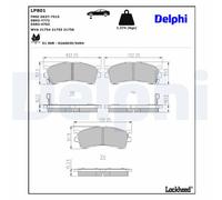 Set di pastiglie freno DELPHI LP801, anteriore