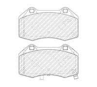 Set di pastiglie freno FERODO FDB4937, anteriore
