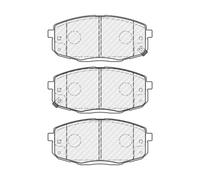 Set di pastiglie freno FERODO FDB4985, anteriore