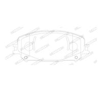 FERODO FDB5198 Kit pastiglie freni
