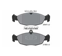 Set di pastiglie freno TEXTAR 2054701, anteriore