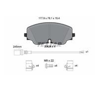 Set di pastiglie freno TEXTAR 2062601, anteriore