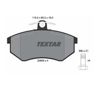 Set di pastiglie freno TEXTAR 2066928, anteriore