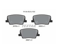 Set di pastiglie freno TEXTAR 2078201, posteriore