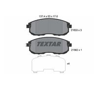 Set di pastiglie freno TEXTAR 2163301, anteriore