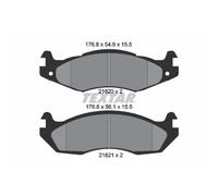 Set di pastiglie freno TEXTAR 2182001, anteriore
