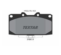 Set di pastiglie freno TEXTAR 2185401, anteriore
