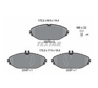 Set di pastiglie freno TEXTAR 2207601, anteriore