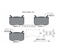 TEXTAR 2209101 Kit pastiglie freni