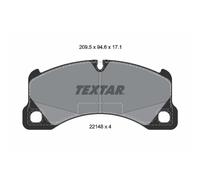 Set di pastiglie freno TEXTAR 2214801, anteriore