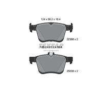 Set di pastiglie freno TEXTAR 2238801, posteriore