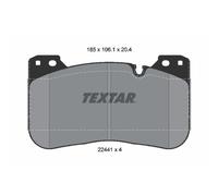 Set di pastiglie freno TEXTAR 2244101, anteriore