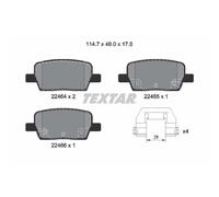 TEXTAR 2246401 Kit pastiglie freni