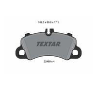 Set di pastiglie freno TEXTAR 2246901, anteriore
