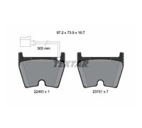 Set di pastiglie freno TEXTAR 2249101, anteriore