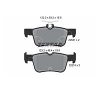 Set di pastiglie freno TEXTAR 2253101, posteriore