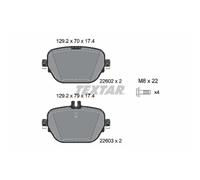 Set di pastiglie freno TEXTAR 2260201, posteriore