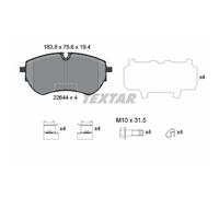 TEXTAR 2264401 Kit pastiglie freni