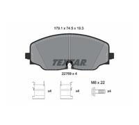 Set di pastiglie freno TEXTAR 2276901, anteriore