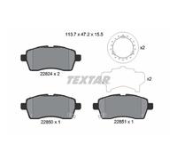 Set di pastiglie freno TEXTAR 2282401, anteriore