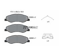 TEXTAR 2282601 Kit pastiglie freni