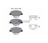Set di pastiglie freno TEXTAR 2283801, anteriore