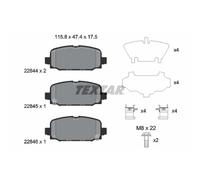 TEXTAR 2284401 Kit pastiglie freni