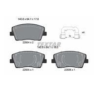 Set di pastiglie freno TEXTAR 2293401, anteriore