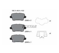 Set di pastiglie freno TEXTAR 2295301, posteriore