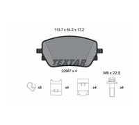 Set di pastiglie freno TEXTAR 2298701, posteriore