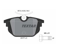 Set di pastiglie freno TEXTAR 2317703, posteriore