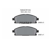 Set di pastiglie freno TEXTAR 2342006, Vorne